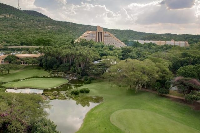 Golf Course with Hotel in Background